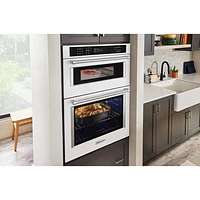 Kitchenaid 30" 6.4 Cu. Ft. Combination True Convection Electric Wall Oven (KOEC530PWH) - White