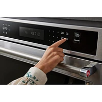 Kitchenaid 30" 6.4 Cu. Ft. Combination True Convection Electric Wall Oven (KOEC530PWH) - White