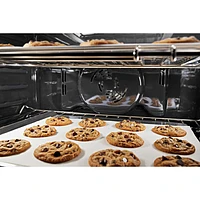 Kitchenaid 30" 10 Cu. Ft. Double True Convection Electric Wall Oven (KOED530PBS) - Black Stainless Steel