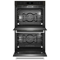 Kitchenaid 30" 10 Cu. Ft. Double True Convection Electric Wall Oven (KOED530PBS) - Black Stainless Steel