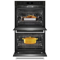 Kitchenaid 30" 10 Cu. Ft. Double True Convection Electric Wall Oven (KOED530PBS) - Black Stainless Steel