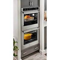 Kitchenaid 30" 10 Cu. Ft. Double True Convection Electric Wall Oven (KOED530PSS) - Stainless Steel