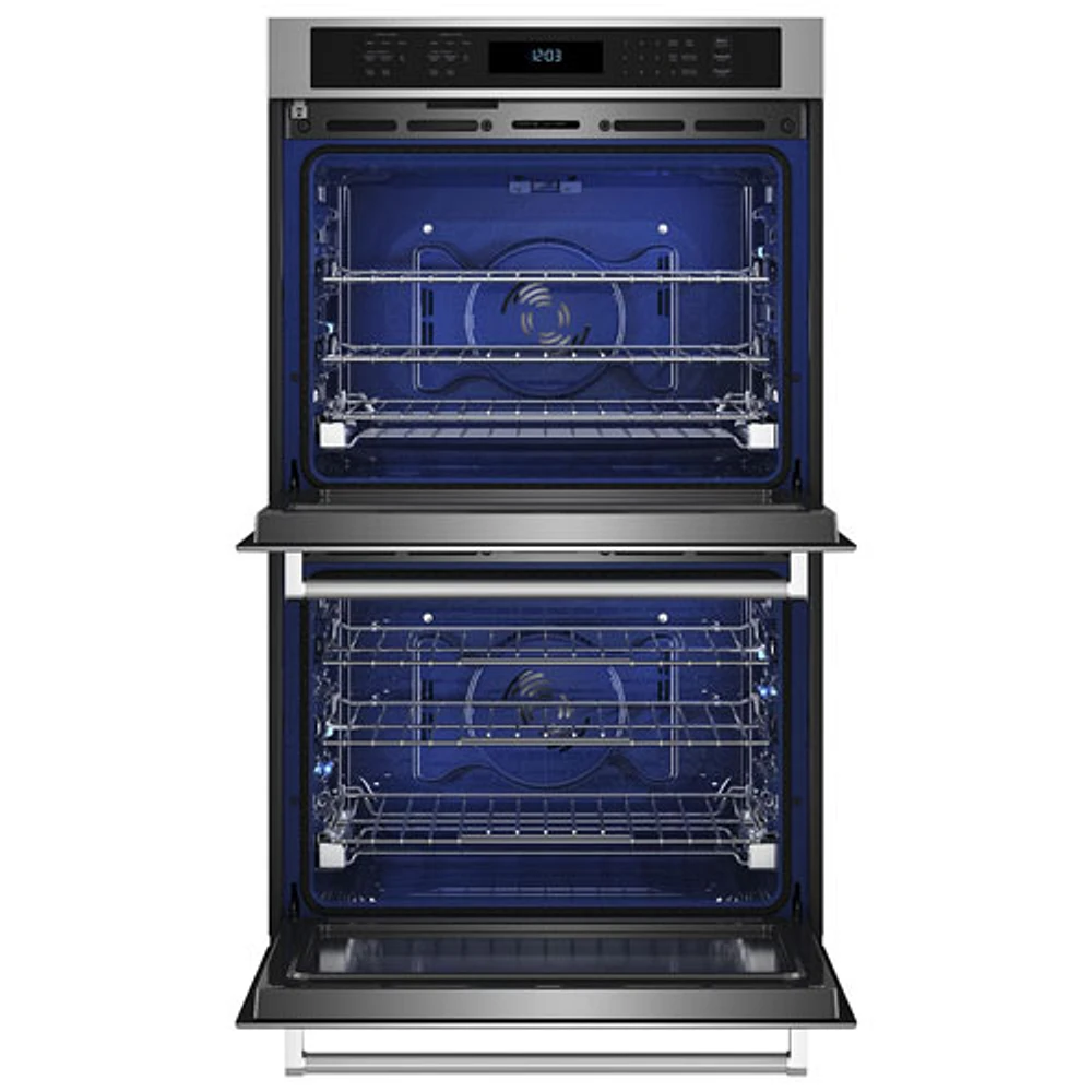 Kitchenaid 30" 10 Cu. Ft. Double True Convection Electric Wall Oven (KOED530PSS) - Stainless Steel