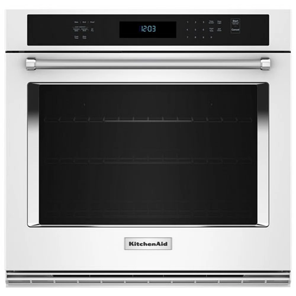 Kitchenaid 30" 5 Cu. Ft. True Convection Electric Wall Oven (KOES530PWH) - White