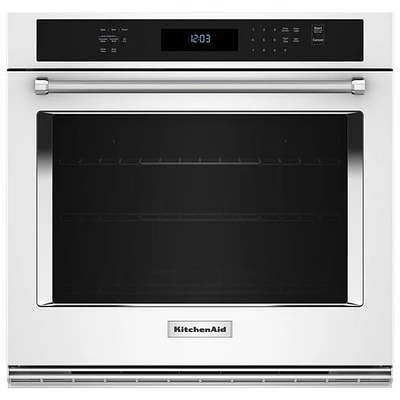 Kitchenaid 30" 5 Cu. Ft. True Convection Electric Wall Oven (KOES530PWH) - White