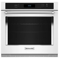 Kitchenaid 30" 5 Cu. Ft. True Convection Electric Wall Oven (KOES530PWH) - White