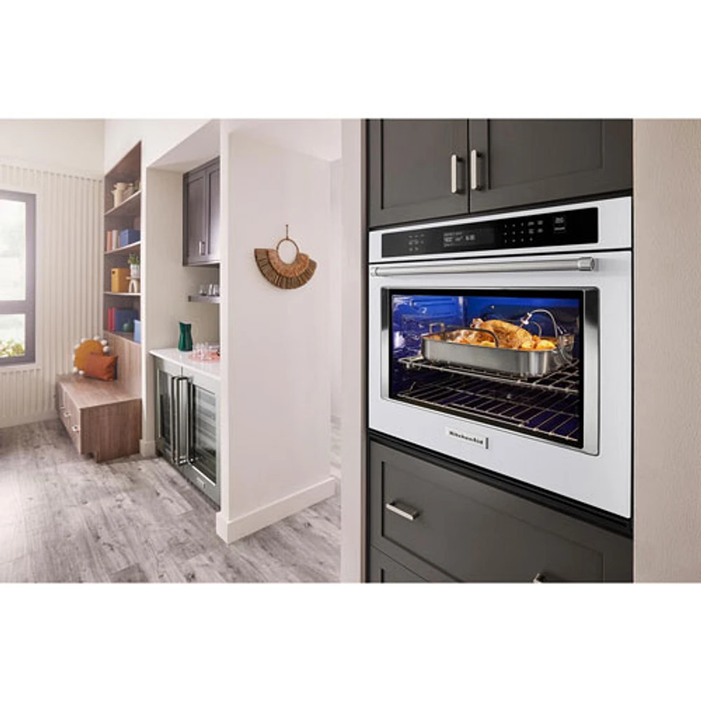 Kitchenaid 30" 5 Cu. Ft. True Convection Electric Wall Oven (KOES530PWH) - White