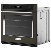 Kitchenaid 27" 4.3 Cu. Ft. True Convection Electric Wall Oven (KOES527PBS) - Black Stainless Steel