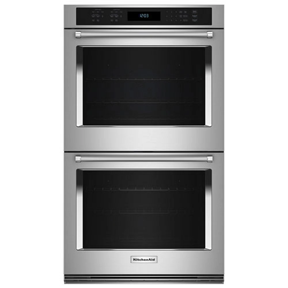 KitchenAid 30" 10 Cu. Ft. Double True Convection Electric Wall Oven (KOED530PPS) - PrintShield Stainless