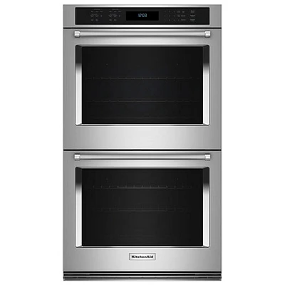 KitchenAid 30" 10 Cu. Ft. Double True Convection Electric Wall Oven (KOED530PPS) - PrintShield Stainless