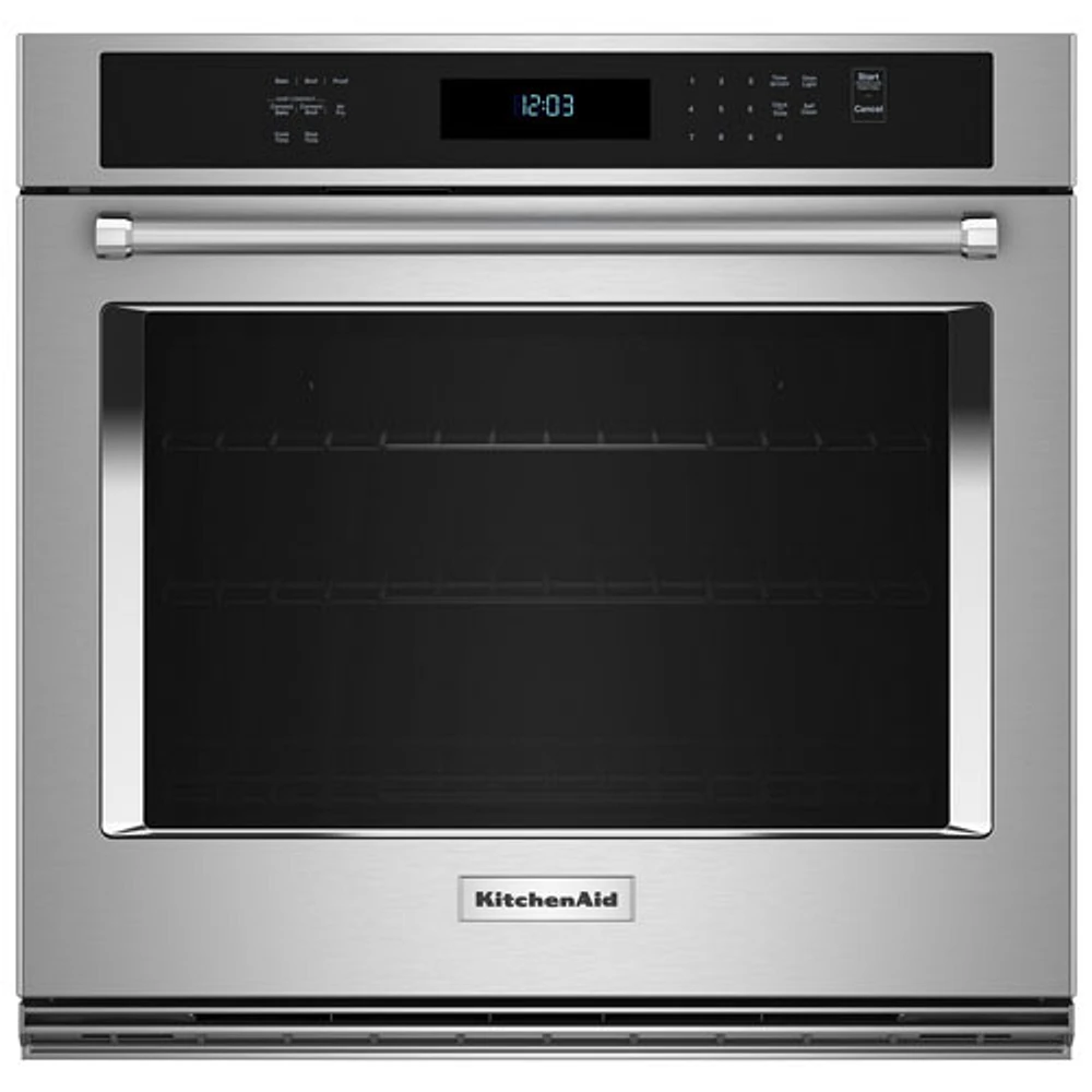 KitchenAid 30" 5 Cu. Ft. True Convection Electric Wall Oven (KOES530PPS) - PrintShield Stainless