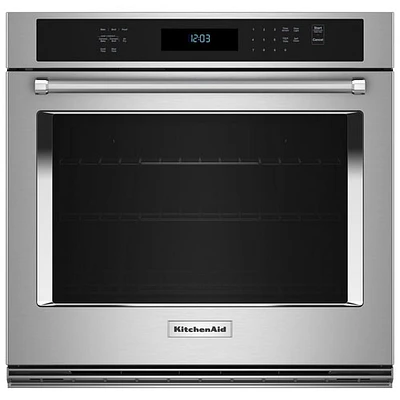 KitchenAid 30" 5 Cu. Ft. True Convection Electric Wall Oven (KOES530PPS) - PrintShield Stainless