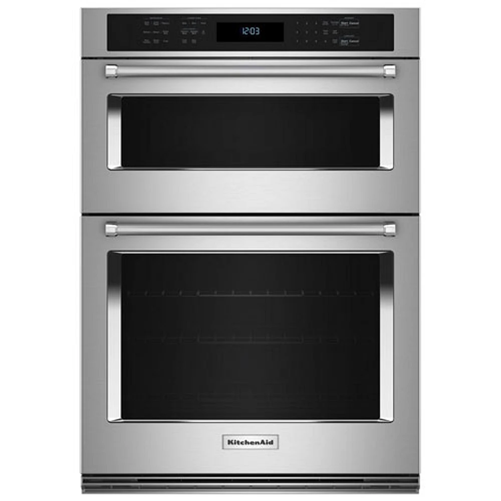 Kitchenaid 30" 6.4 Cu. Ft. Combination True Convection Electric Wall Oven (KOEC530PSS) -Stainless Steel