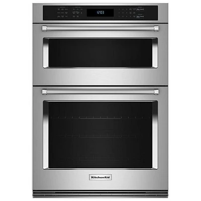 Kitchenaid 30" 6.4 Cu. Ft. Combination True Convection Electric Wall Oven (KOEC530PSS) -Stainless Steel