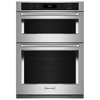 Kitchenaid 30" 6.4 Cu. Ft. Combination True Convection Electric Wall Oven (KOEC530PSS) -Stainless Steel