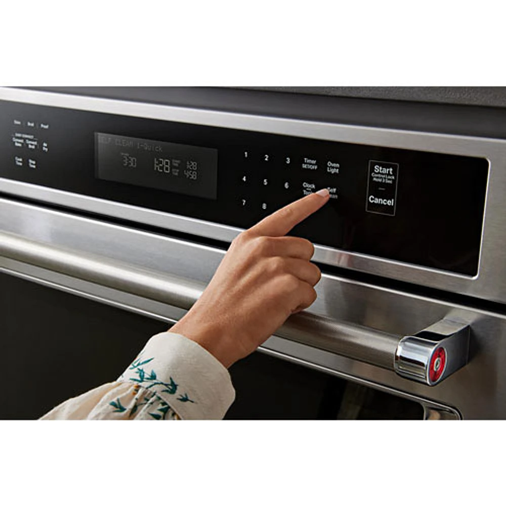 Kitchenaid 30" 6.4 Cu. Ft. Combination True Convection Electric Wall Oven (KOEC530PSS) -Stainless Steel