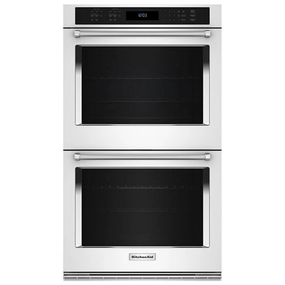 Kitchenaid 27" 10 Cu. Ft. Double True Convection Electric Wall Oven (KOED530PWH) - White