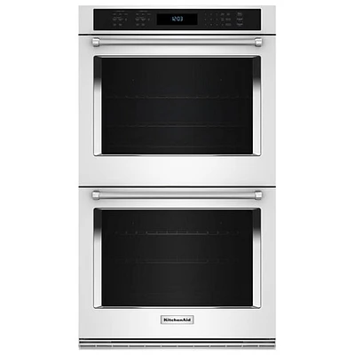 Kitchenaid 27" 10 Cu. Ft. Double True Convection Electric Wall Oven (KOED530PWH) - White