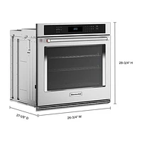 Kitchenaid 27" 4.3 Cu. Ft. True Convection Electric Wall Oven (KOES527PSS) - Stainless Steel