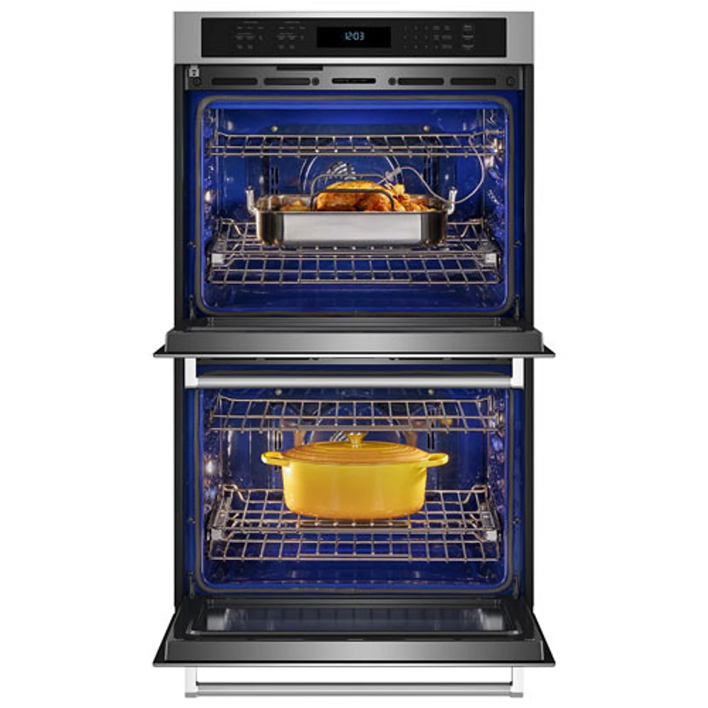 Kitchenaid 27" 8.6 Cu. Ft. Double True Convection Electric Wall Oven (KOED527PSS) - Stainless Steel