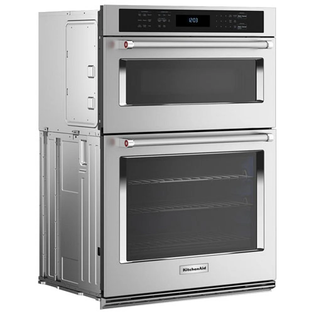 Kitchenaid 27" 5.7 Cu. Ft. Combination True Convection Electric Wall Oven (KOEC527PSS) - Stainless Steel