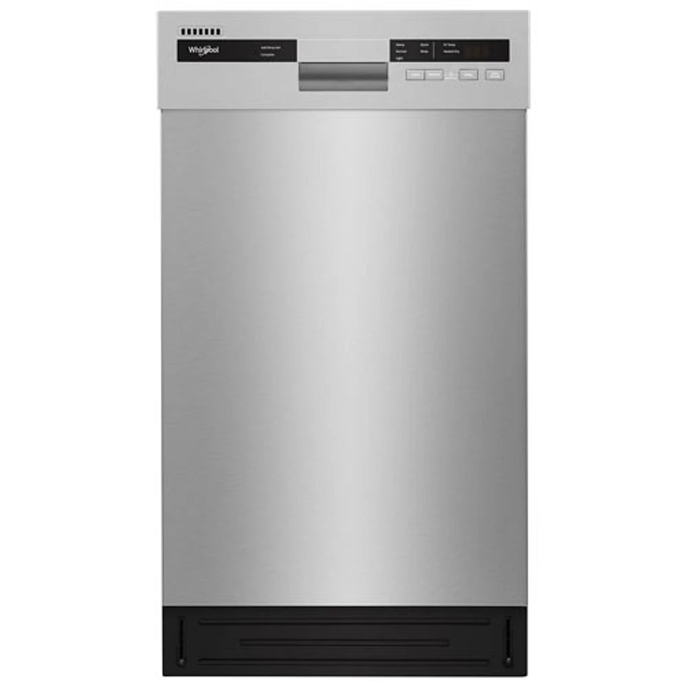 Whirlpool 18" 50dB Built-In Dishwasher with Stainless Steel Tub & Third Rack (WDPS5118PM) - Stainless Steel