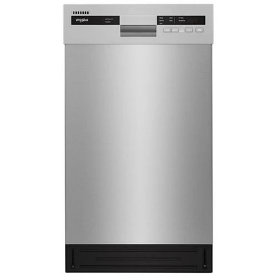 Whirlpool 18" 50dB Built-In Dishwasher with Stainless Steel Tub & Third Rack (WDPS5118PM) - Stainless Steel