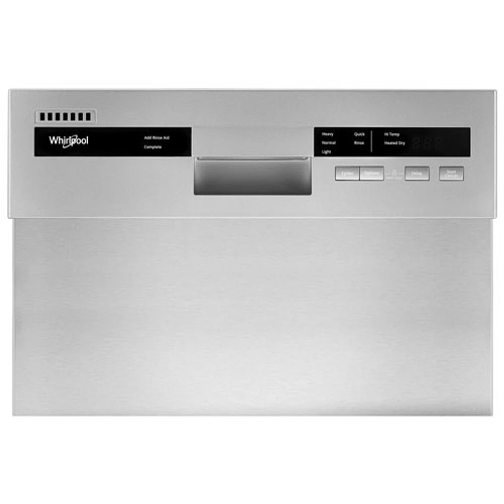 Whirlpool 18" 50dB Built-In Dishwasher with Stainless Steel Tub & Third Rack (WDPS5118PM) - Stainless Steel