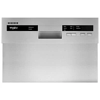 Whirlpool 18" 50dB Built-In Dishwasher with Stainless Steel Tub & Third Rack (WDPS5118PM) - Stainless Steel