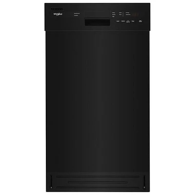 Whirlpool 18" 50dB Built-In Dishwasher with Stainless Steel Tub & Third Rack (WDPS5118PB) - Black