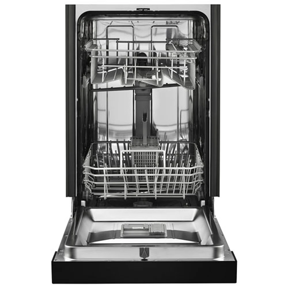 Whirlpool 18" 50dB Built-In Dishwasher with Stainless Steel Tub & Third Rack (WDPS5118PB) - Black