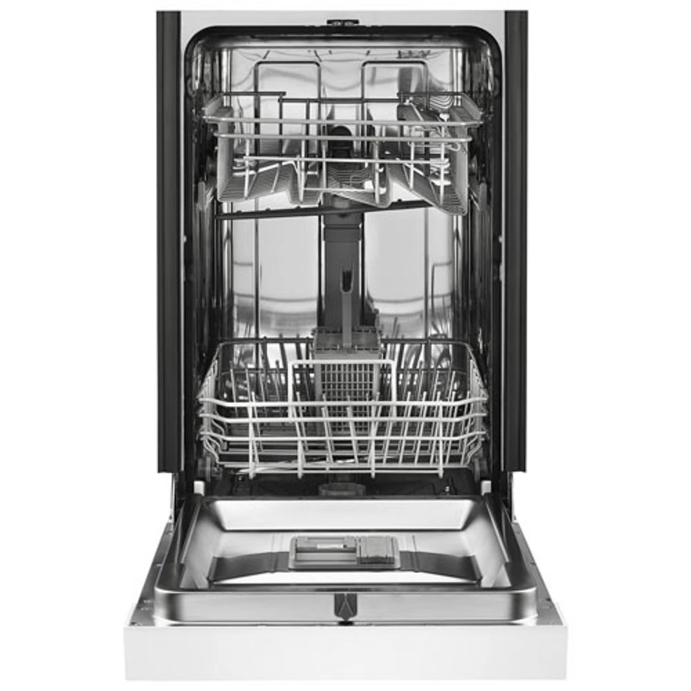 Whirlpool 18" 50dB Built-In Dishwasher with Stainless Steel Tub & Third Rack (WDPS5118PW) - White