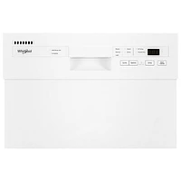 Whirlpool 18" 50dB Built-In Dishwasher with Stainless Steel Tub & Third Rack (WDPS5118PW) - White