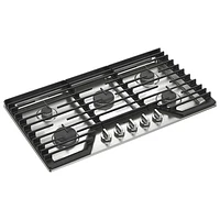 Whirlpool 36" 5-Burner Gas Cooktop (WCGK5036PS) - Stainless Steel