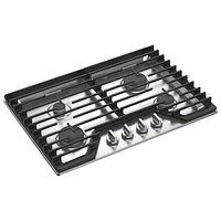 Whirlpool 30" 4-Burner Gas Cooktop (WCGK5030PS) - Stainless Steel