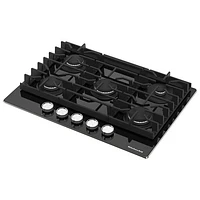 KitchenAid 30" 5-Burner Gas Cooktop (KCGG530PBL) - Black