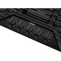 Whirlpool 36" 5-Burner Gas Cooktop (WCGK5036PB) - Black