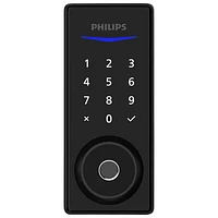 Philips 4000 Series Fingerprint Wi-Fi Deadbolt Smart Lock Combo - Matte Black