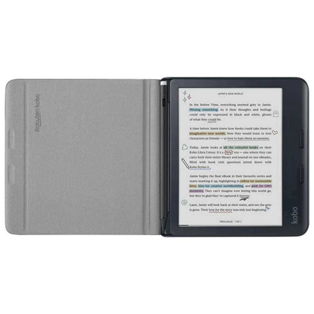 Kobo Libra Colour Notebook SleepCover Case - Black