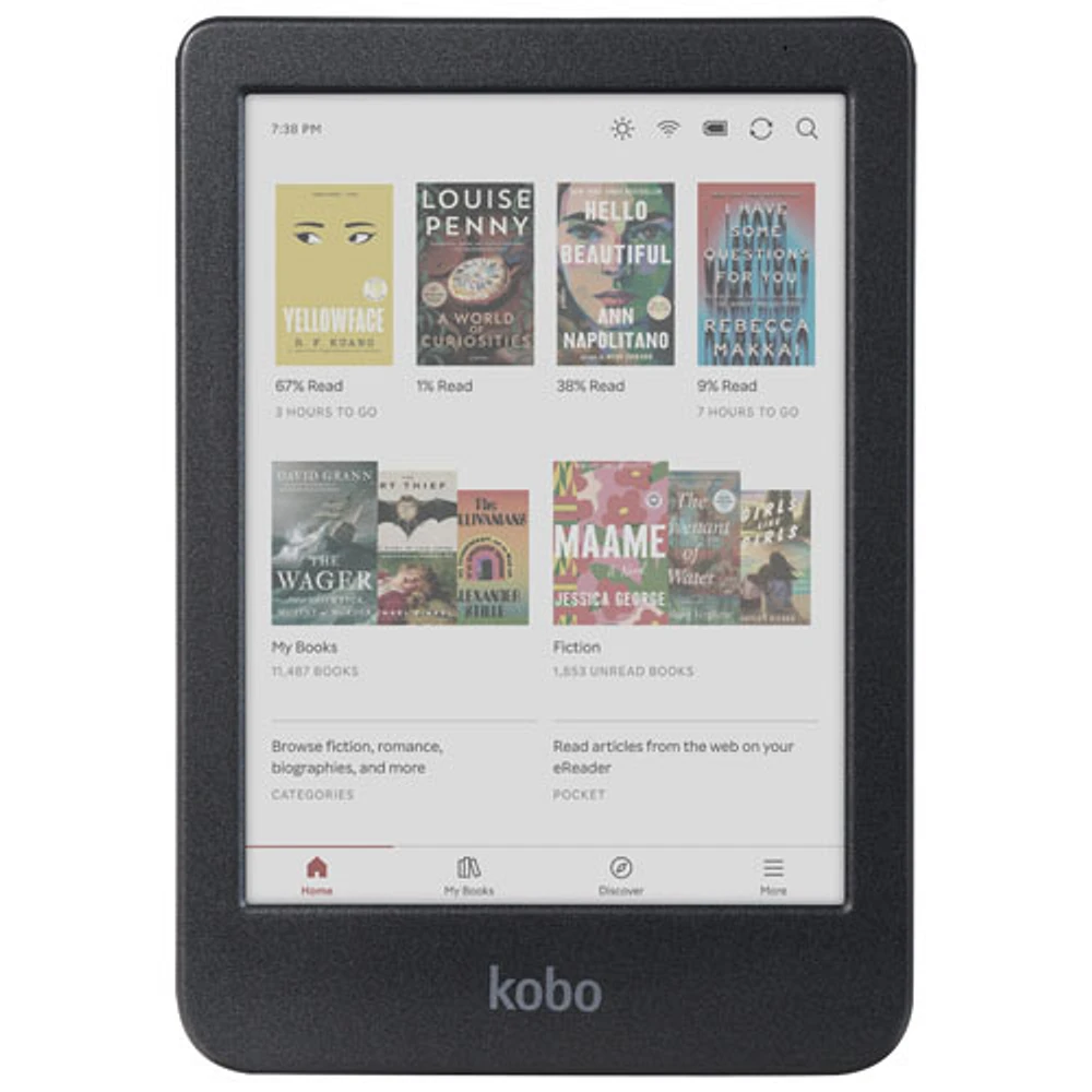 Kobo Clara Colour 6" Digital eReader with Touchscreen - Black