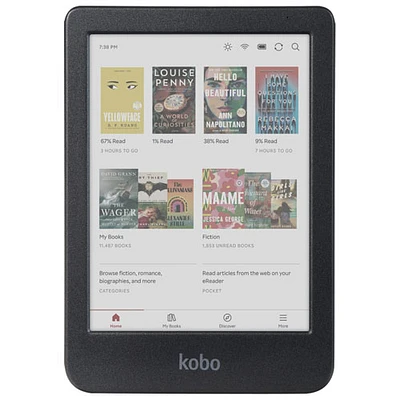 Kobo Clara Colour 6" Digital eReader with Touchscreen - Black