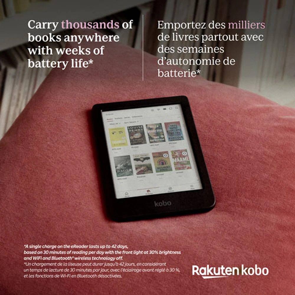 Kobo Clara Colour 6" Digital eReader with Touchscreen - Black