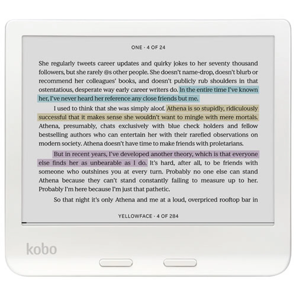 Kobo Libra Colour 7" Digital eReader with Touchscreen - White