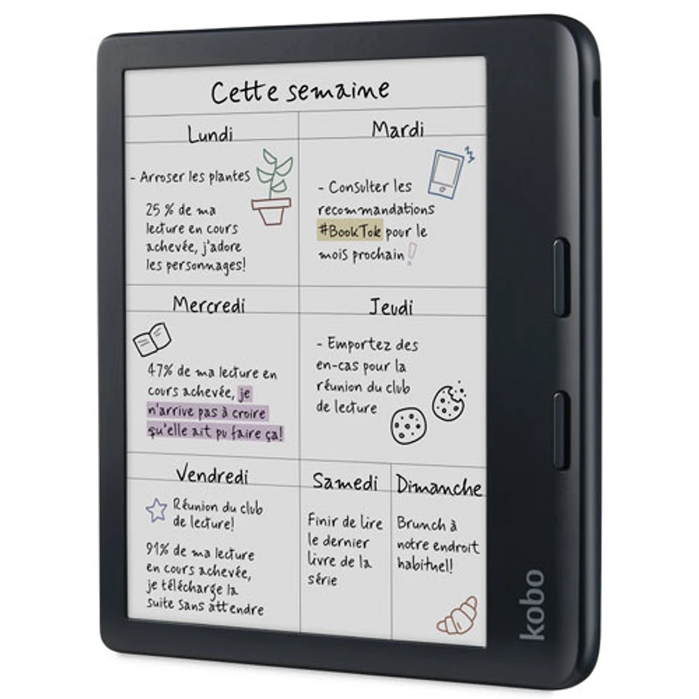 Kobo Libra Colour 7" Digital eReader with Touchscreen - Black
