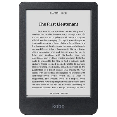 Kobo Clara 6" Digital eReader with Touchscreen - Black