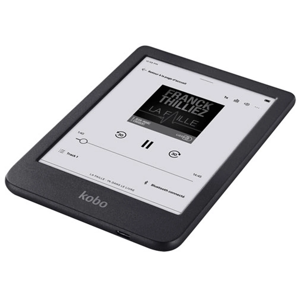 Kobo Clara Black/White 6” Digital eReader with Touchscreen - Black