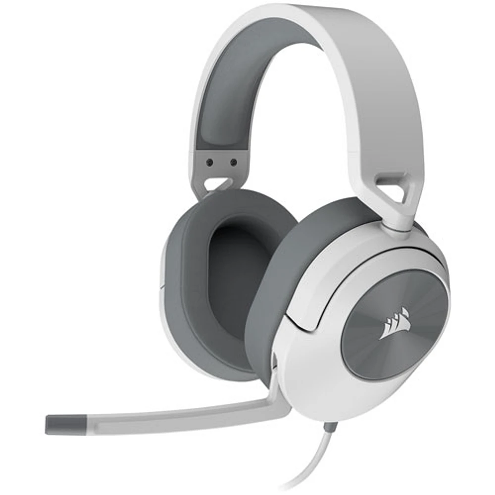 Corsair HS55 Over-Ear Gaming Headset with Microphone - White