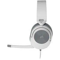 Corsair HS55 Over-Ear Gaming Headset with Microphone - White