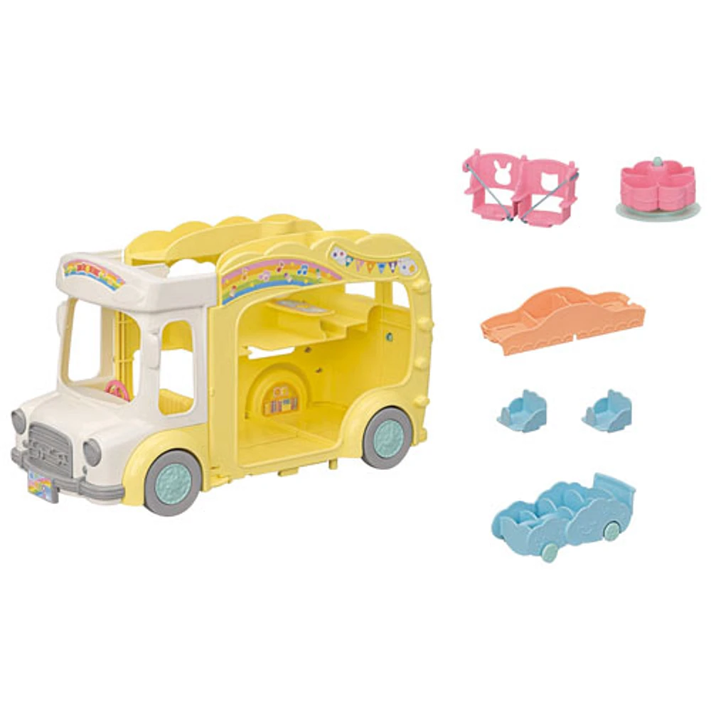 Ensemble de jeu Bus ensoleillé de garderie de Calico Critters