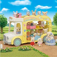 Calico Critters Rainbow Nursery Bus Playset